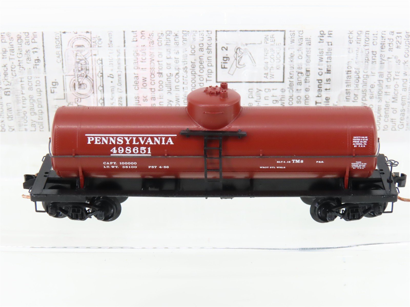 N Scale Micro-Trains MTL 65230 PRR Pennsylvania 39' Single Dome Tank Car #498651