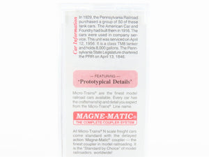 N Scale Micro-Trains MTL 65230 PRR Pennsylvania 39' Single Dome Tank Car #498651