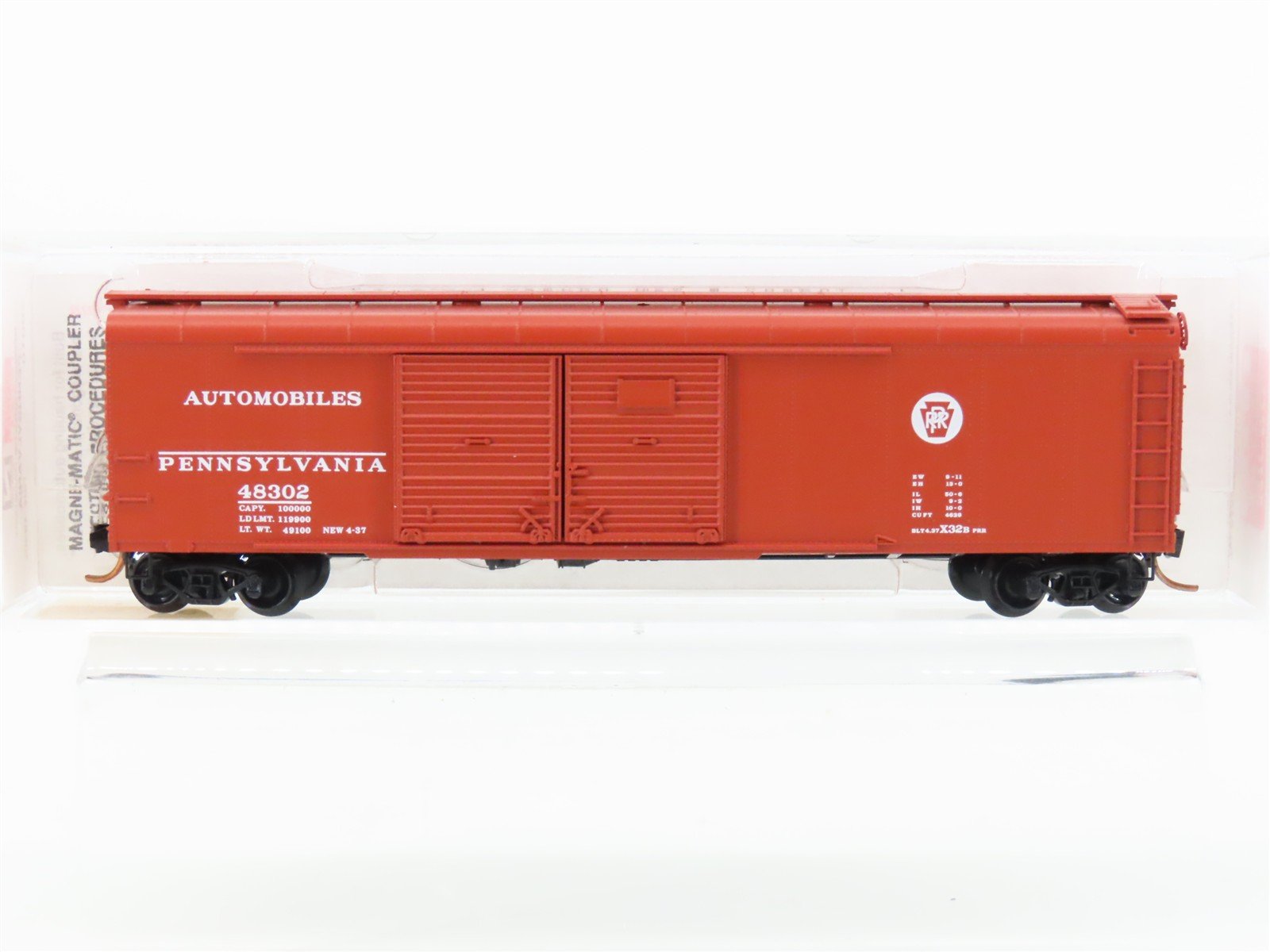 N Scale Micro-Trains MTL 79010 PRR Pennsylvania 50' Double Doors Box Car #483002