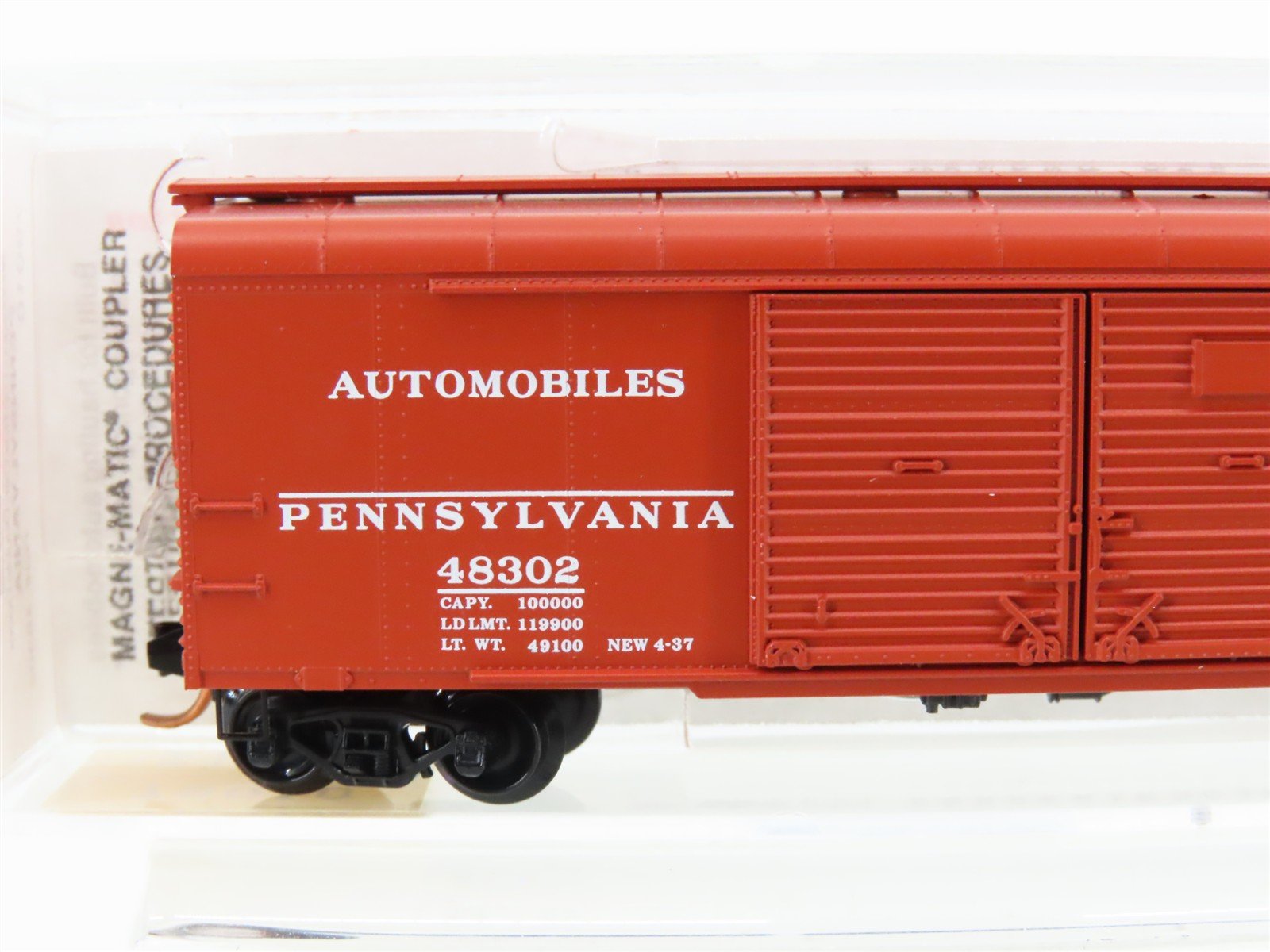 N Scale Micro-Trains MTL 79010 PRR Pennsylvania 50' Double Doors Box Car #483002