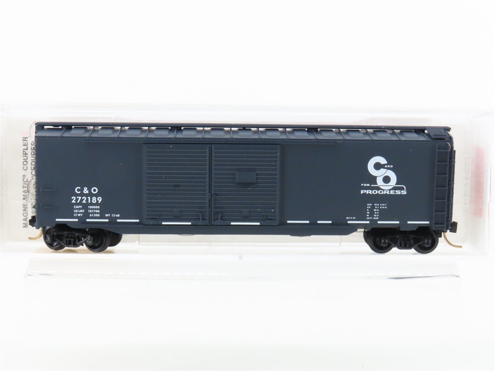 N Scale Micro-Trains MTL 78070 C&O Chesapeake & Ohio 50' Box Car #272189