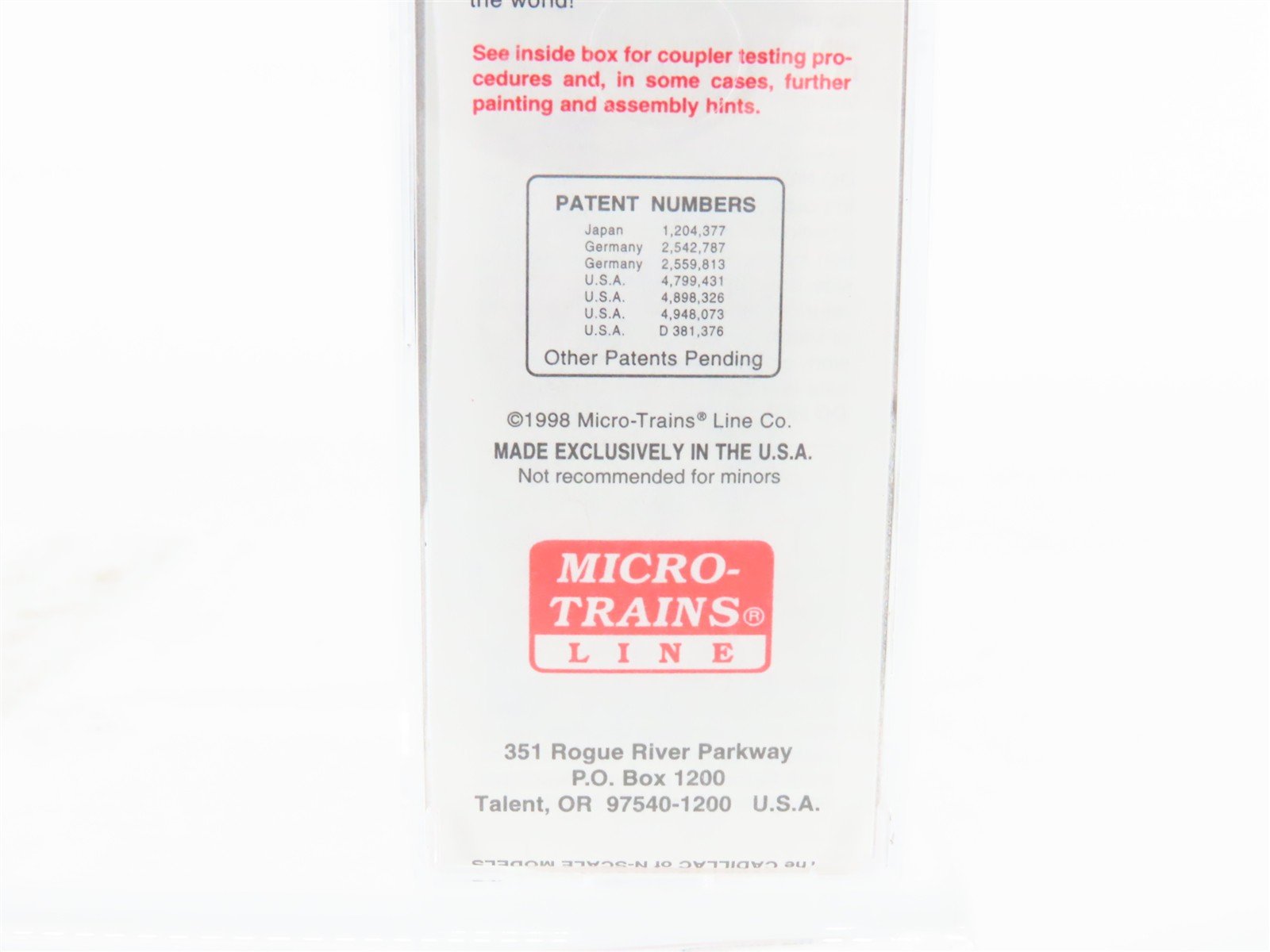 N Scale Micro-Trains MTL 78070 C&O Chesapeake & Ohio 50' Box Car #272189