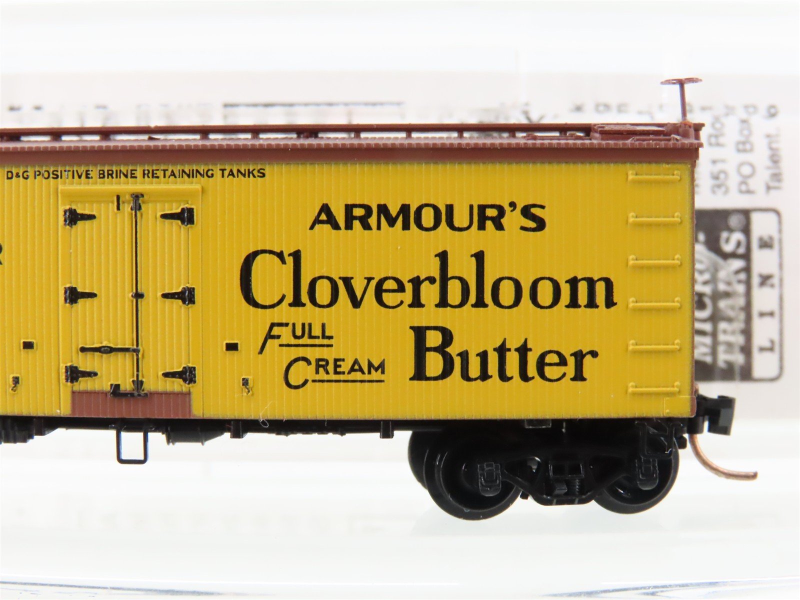 N Micro-Trains MTL 58550 ARLX Cloverbloom Butter 36' Wood Reefer #14796