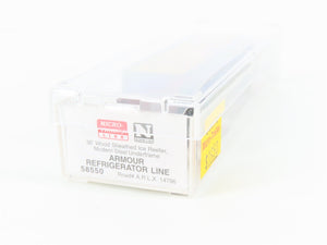 N Micro-Trains MTL 58550 ARLX Cloverbloom Butter 36' Wood Reefer #14796