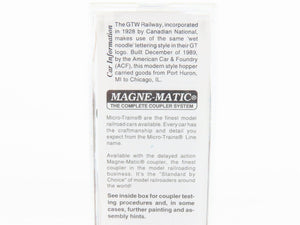 N Micro-Trains MTL 92010 GTW Grand Trunk Western 2-Bay Covered Hopper #315060