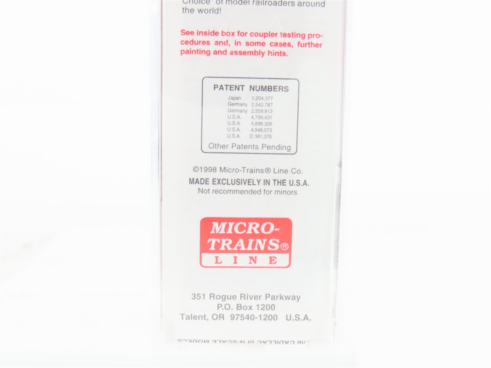 N Scale Micro-Trains MTL 25380 BH 
