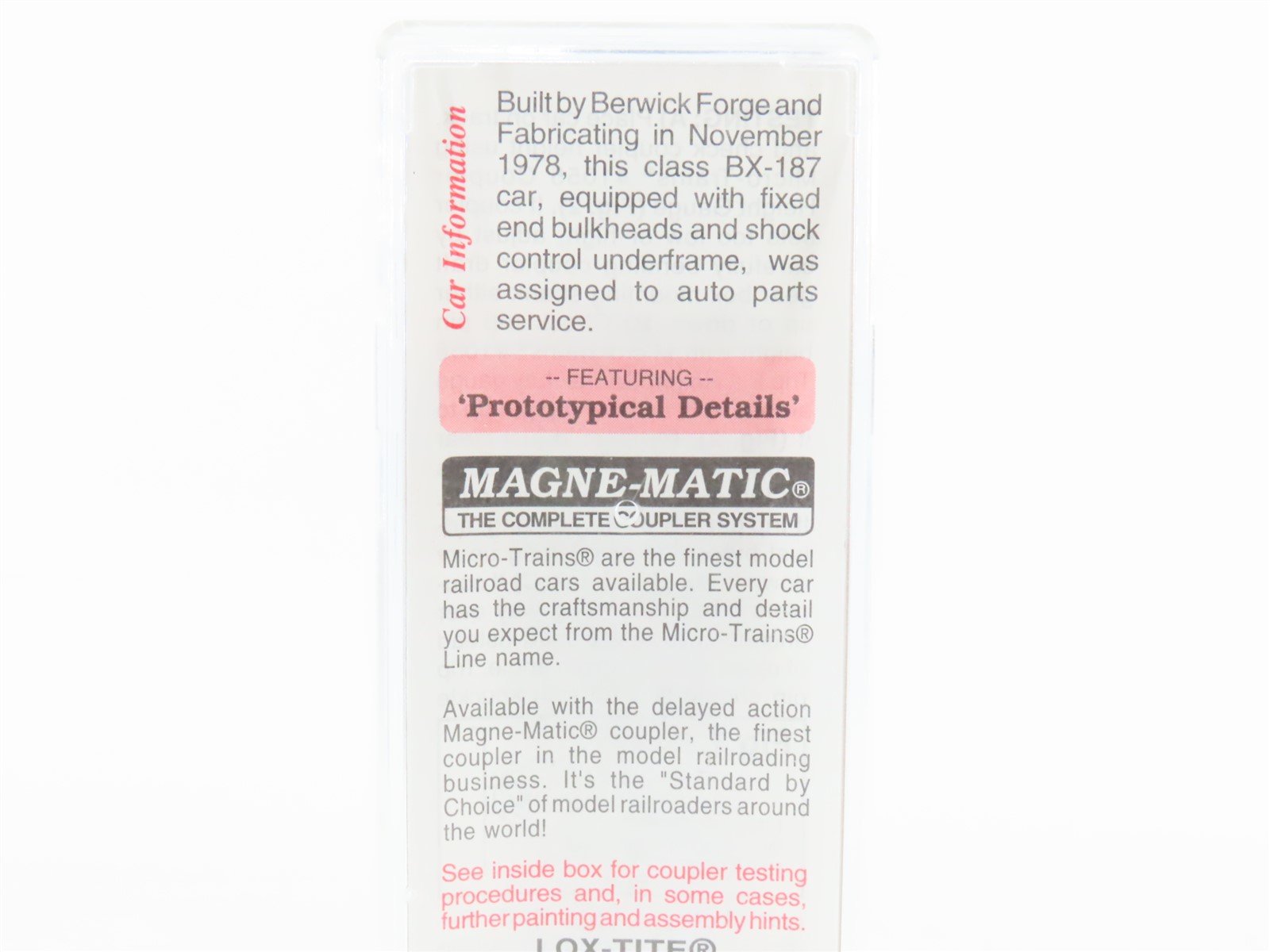 N Scale Micro-Trains MTL 103050 ATSF Santa Fe 60' Excess Height Box Car #37572