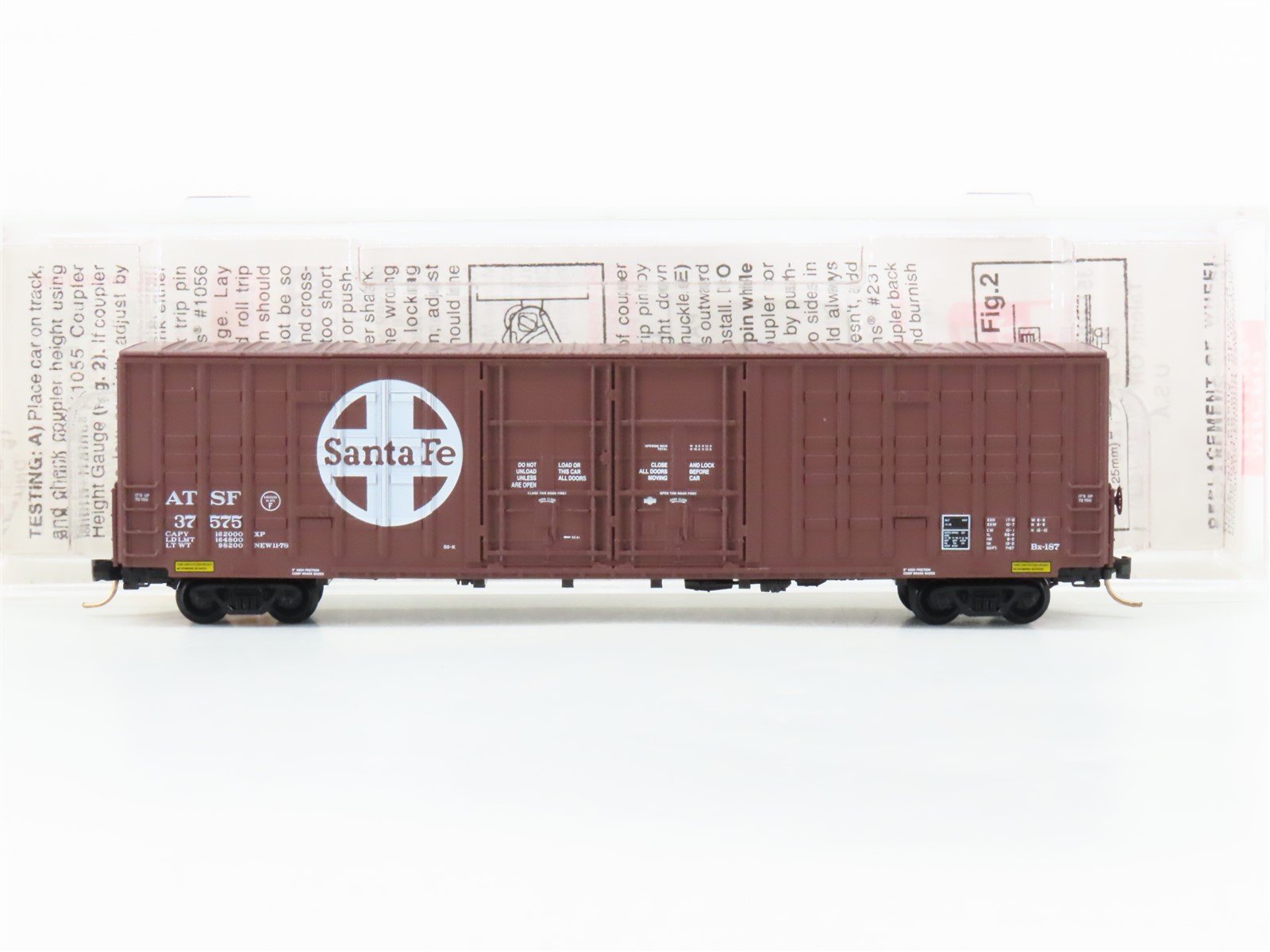 N Scale Micro-Trains MTL 103030 ATSF Santa Fe 60' Excess Height Box Car #37575