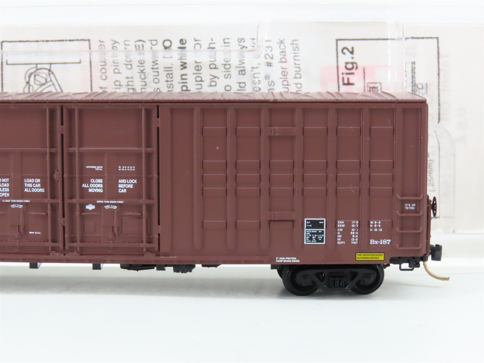 N Scale Micro-Trains MTL 103030 ATSF Santa Fe 60' Excess Height Box Car #37575