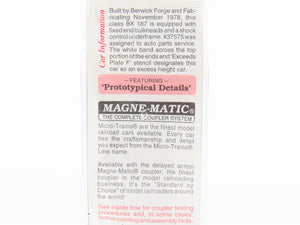 N Scale Micro-Trains MTL 103030 ATSF Santa Fe 60' Excess Height Box Car #37575