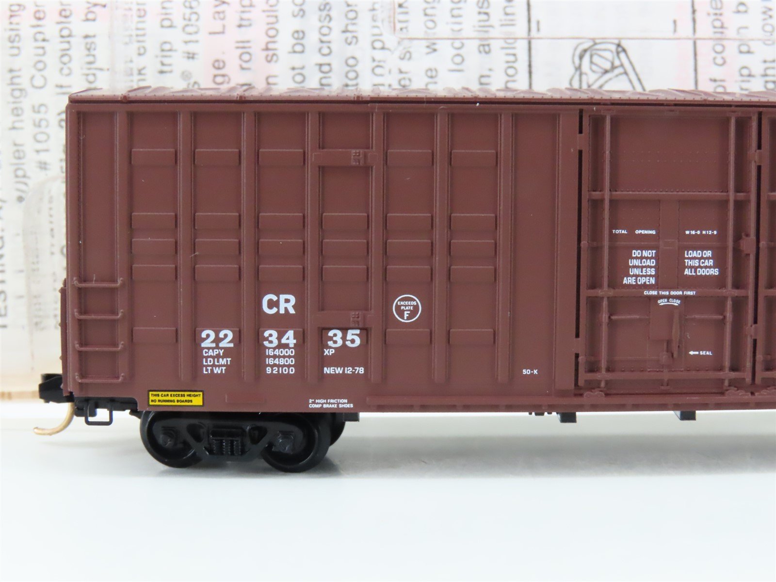 N Scale Micro-Trains MTL 103020 CR Conrail 60' Excess Height Box Car #223435