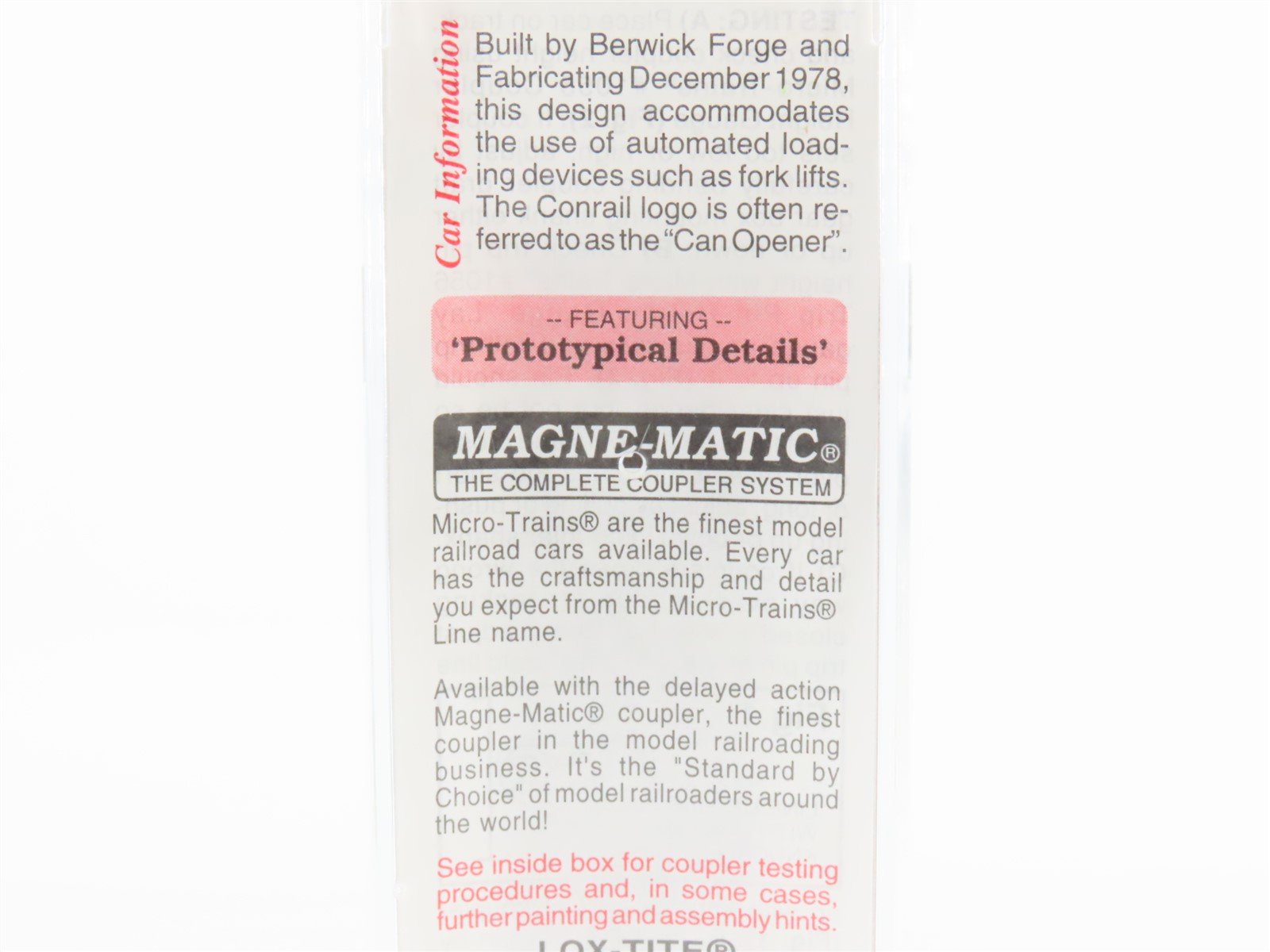 N Scale Micro-Trains MTL 103020 CR Conrail 60' Excess Height Box Car #223435