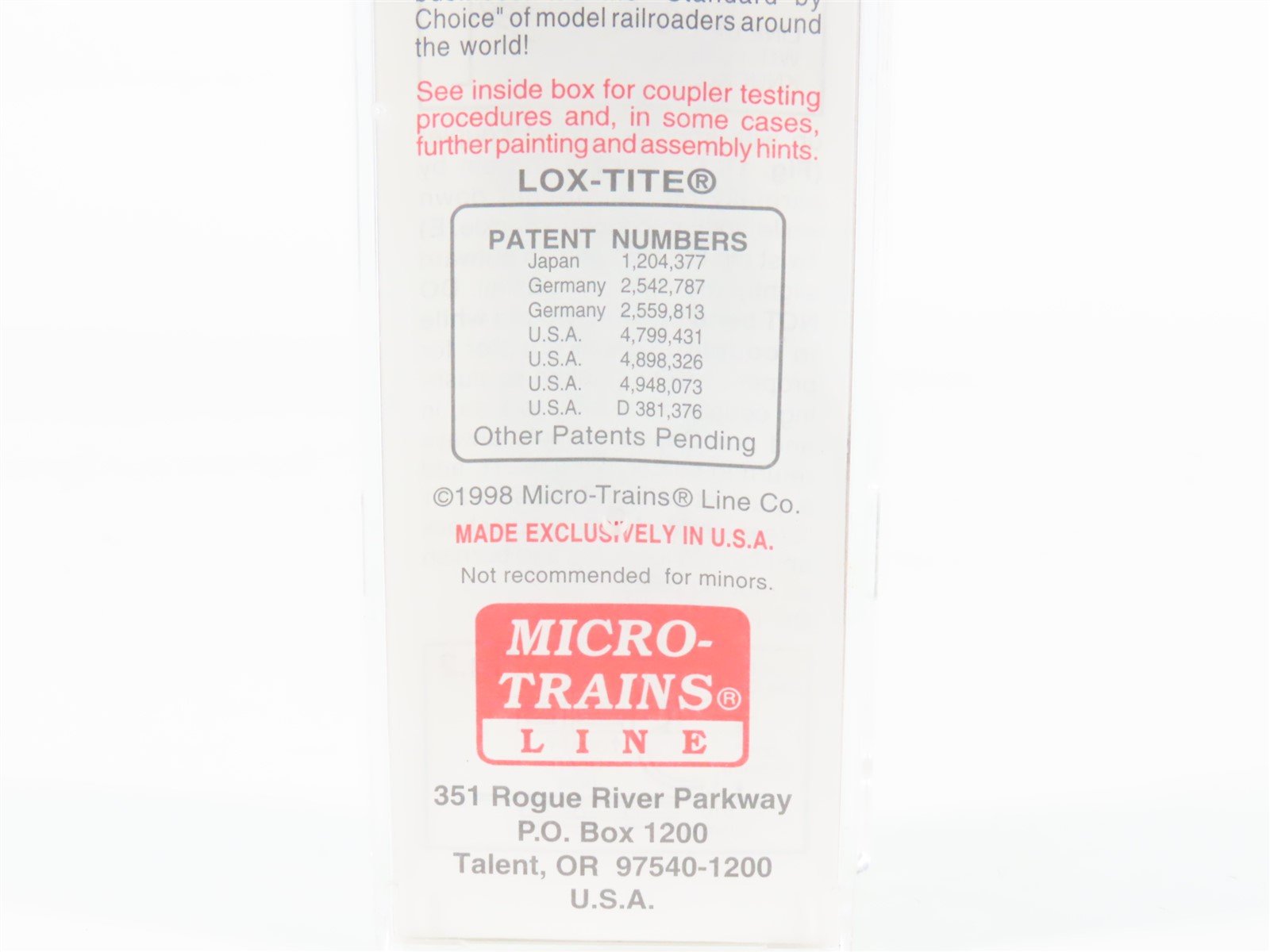 N Scale Micro-Trains MTL 103020 CR Conrail 60' Excess Height Box Car #223435