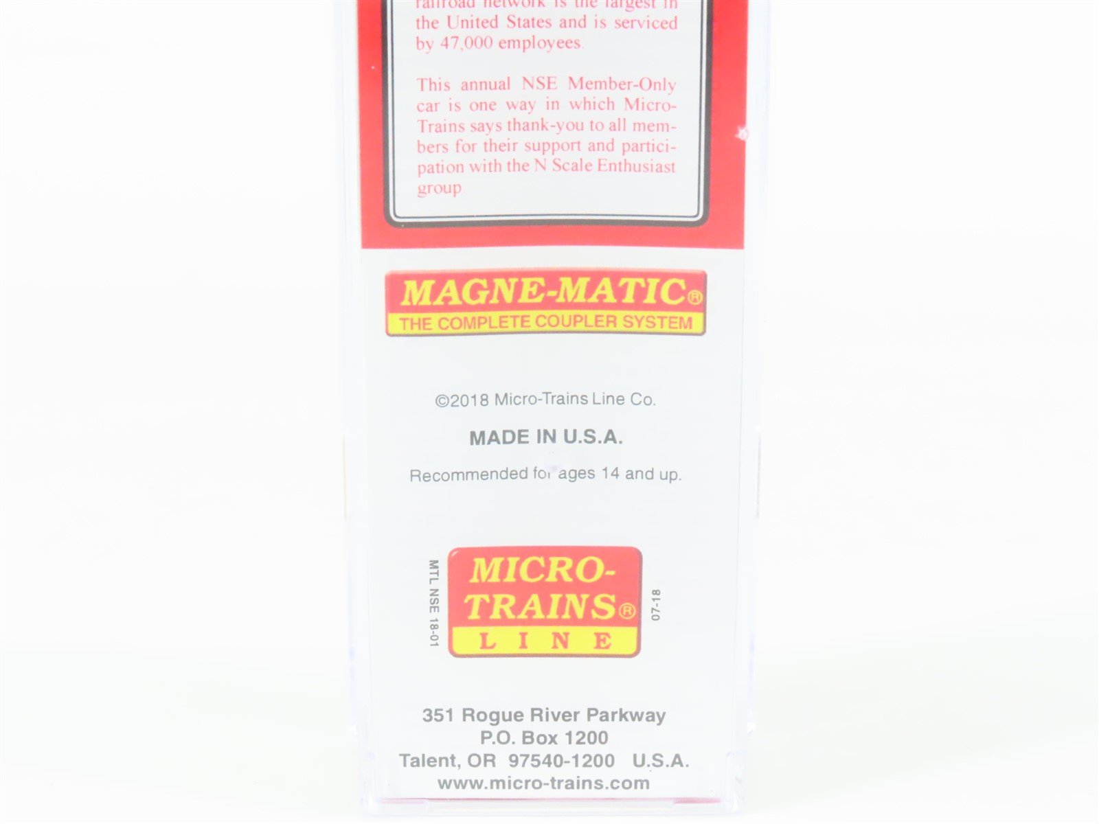 N Micro-Trains MTL NSE 18-01 UP 