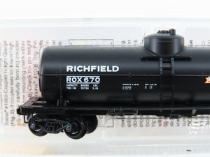 N Scale Micro-Trains MTL 65430 ROX Richfield Single Dome Tank Car #670