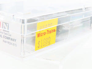 N Scale Micro-Trains MTL 65430 ROX Richfield Single Dome Tank Car #670
