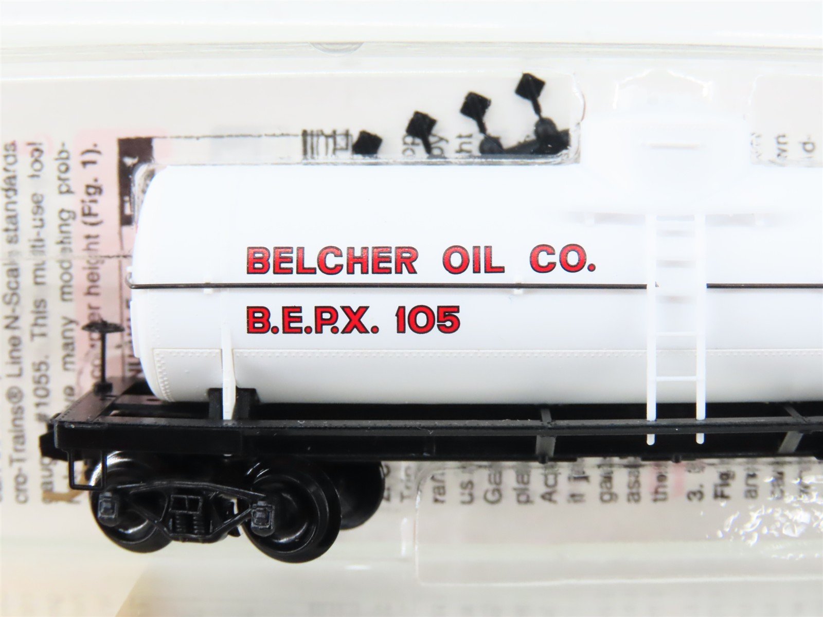 N Scale Micro-Trains MTL 65420 BERX Belcher Oil Co. Single Dome Tank Car #105