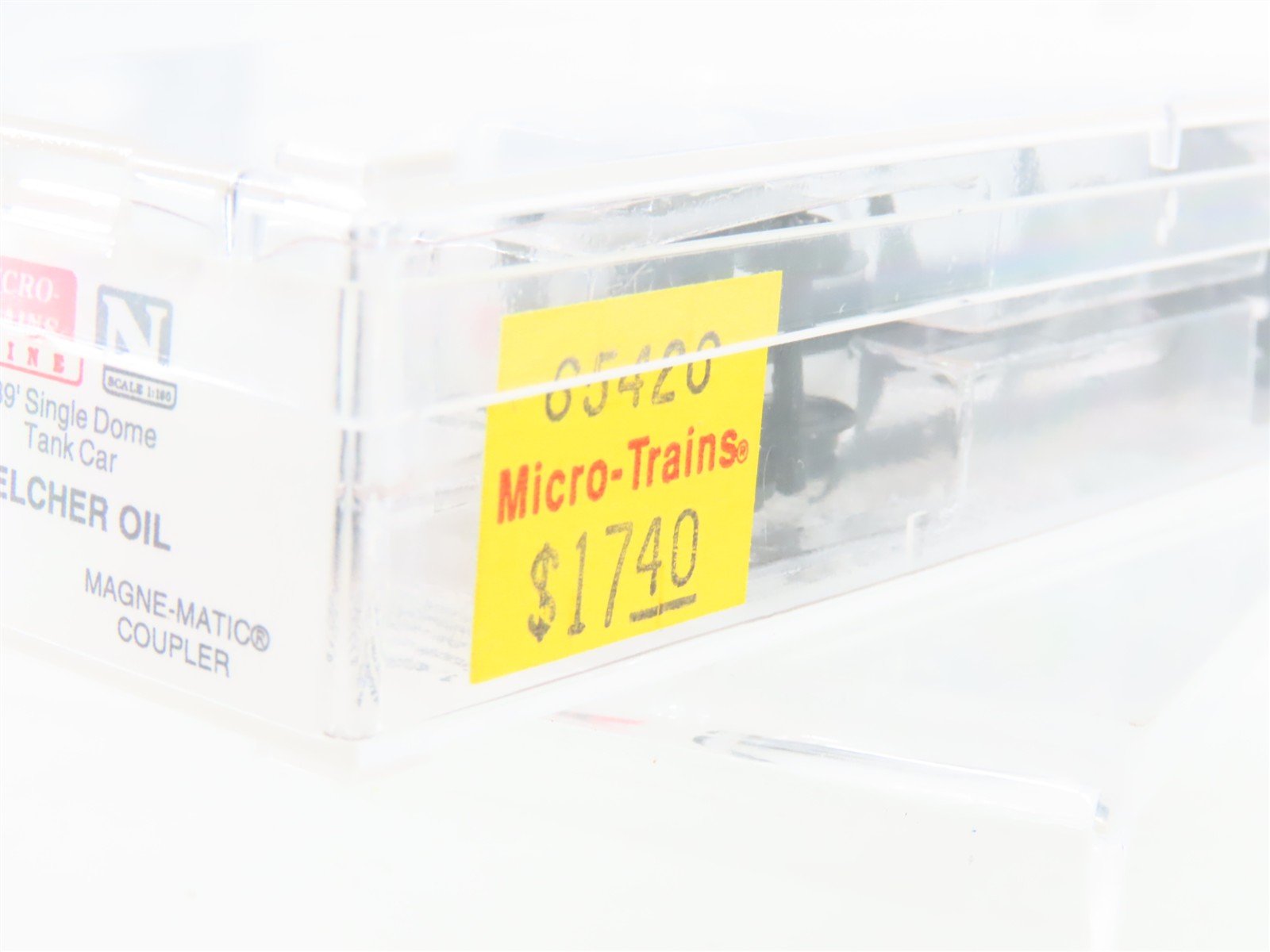 N Scale Micro-Trains MTL 65420 BERX Belcher Oil Co. Single Dome Tank Car #105