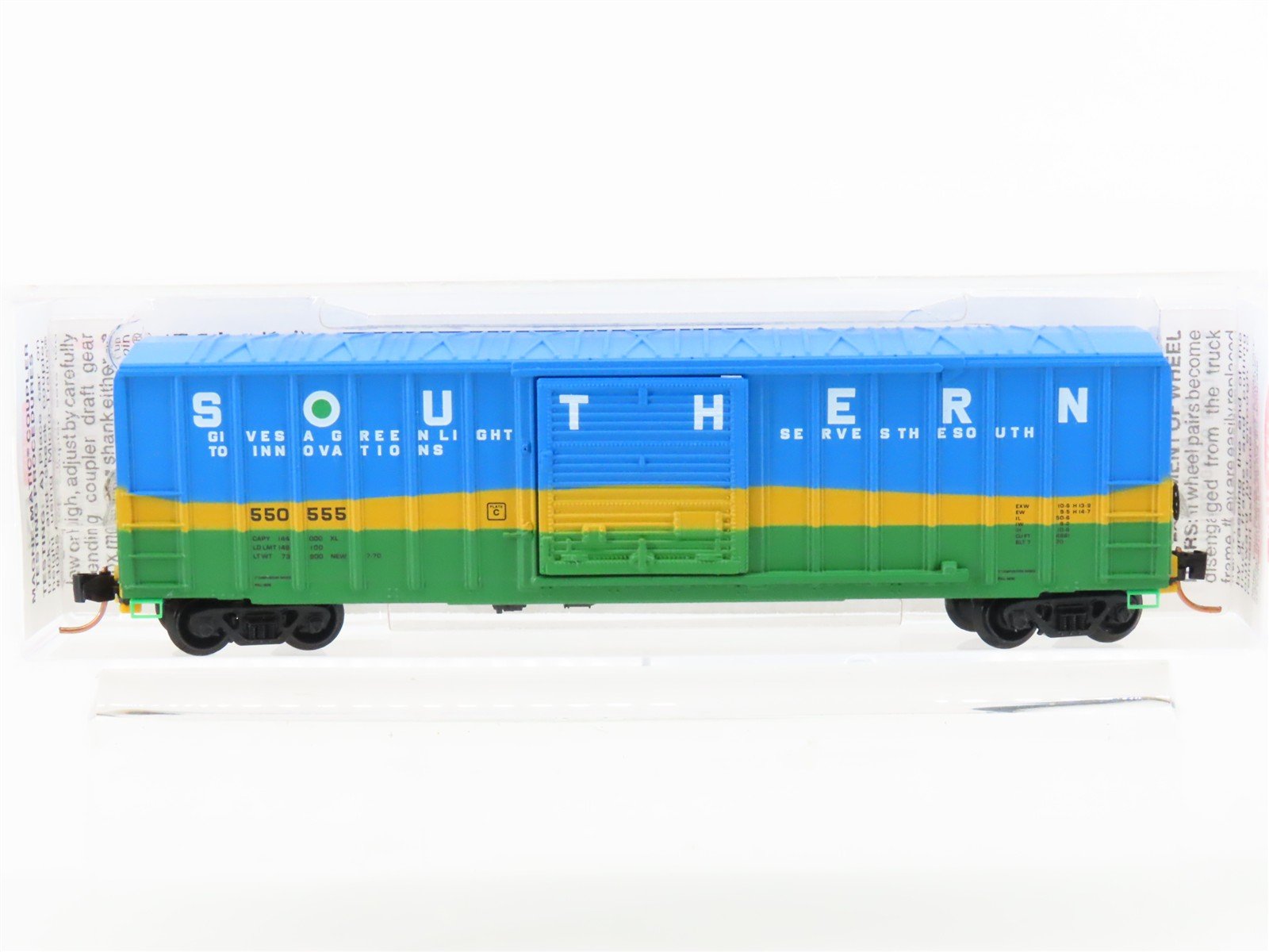 N Scale Micro-Trains MTL 25610 Southern Railway 50' Rib Side Box Car #550555