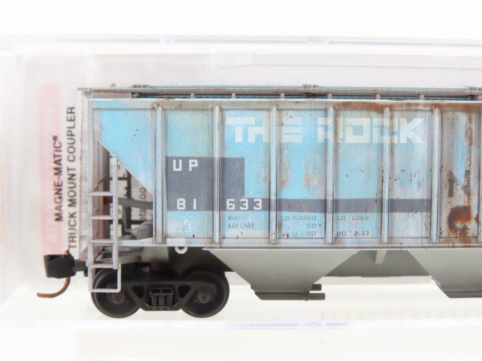 N Micro-Trains MTL 09644180 UP Union Pacific/ex. RI 3-Bay Hopper 81633 Weathered