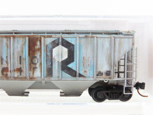 N Micro-Trains MTL 09644180 UP Union Pacific/ex. RI 3-Bay Hopper 81633 Weathered