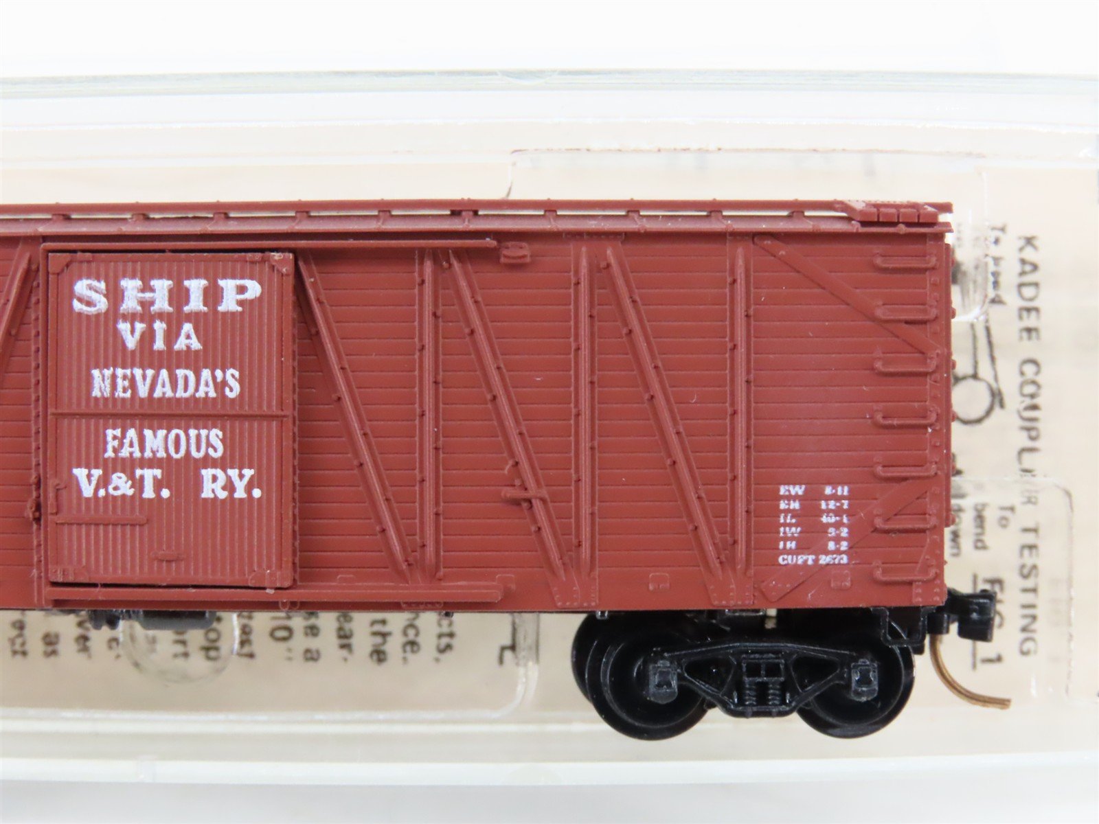 N Scale Kadee Micro-Trains MTL 28010 V&T Virginia & Truckee 40' Box Car #1015