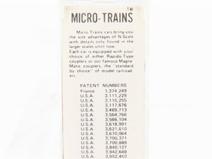 N Scale Kadee Micro-Trains MTL 28010 V&T Virginia & Truckee 40' Box Car #1015