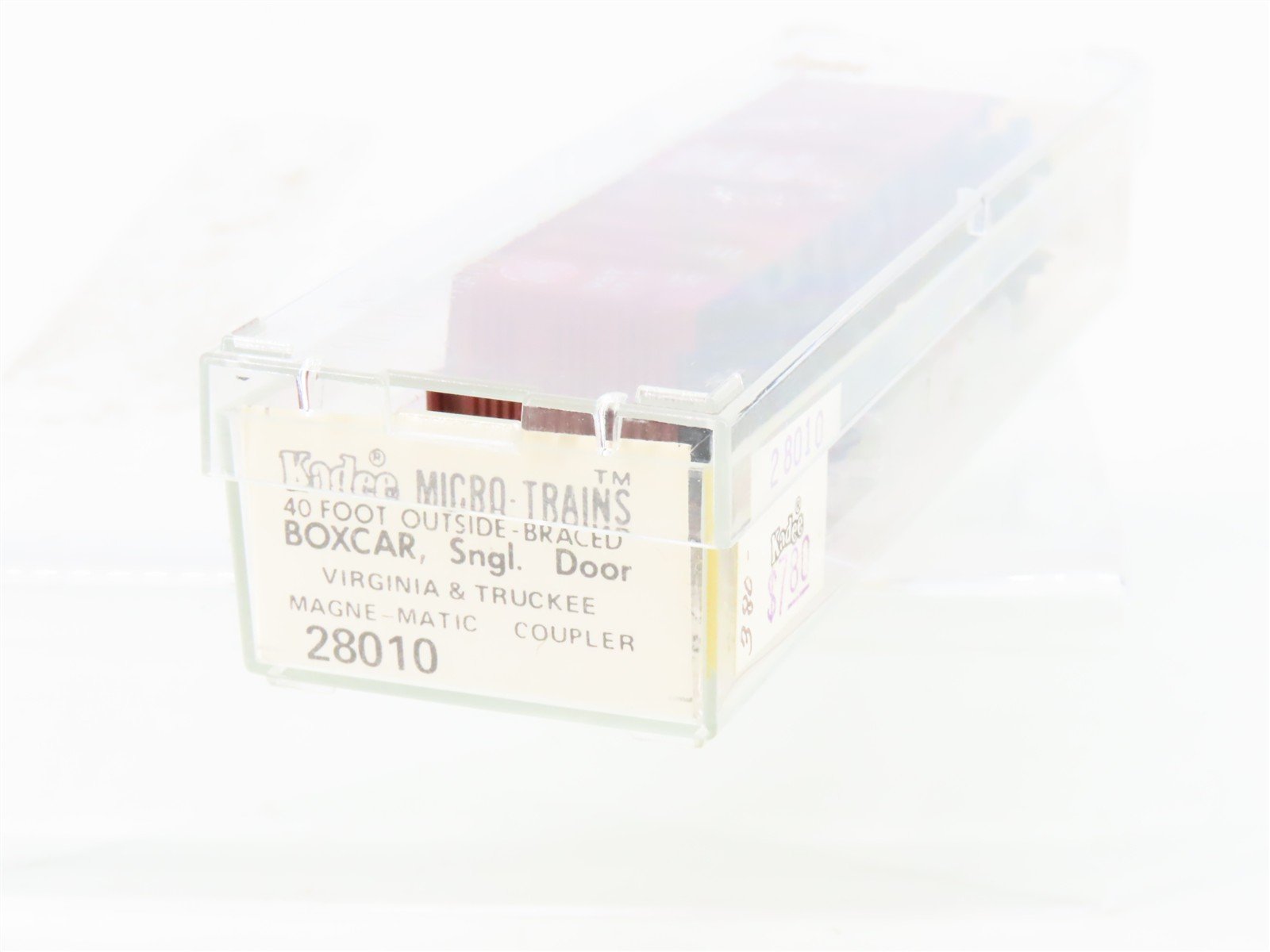 N Scale Kadee Micro-Trains MTL 28010 V&T Virginia & Truckee 40' Box Car #1015