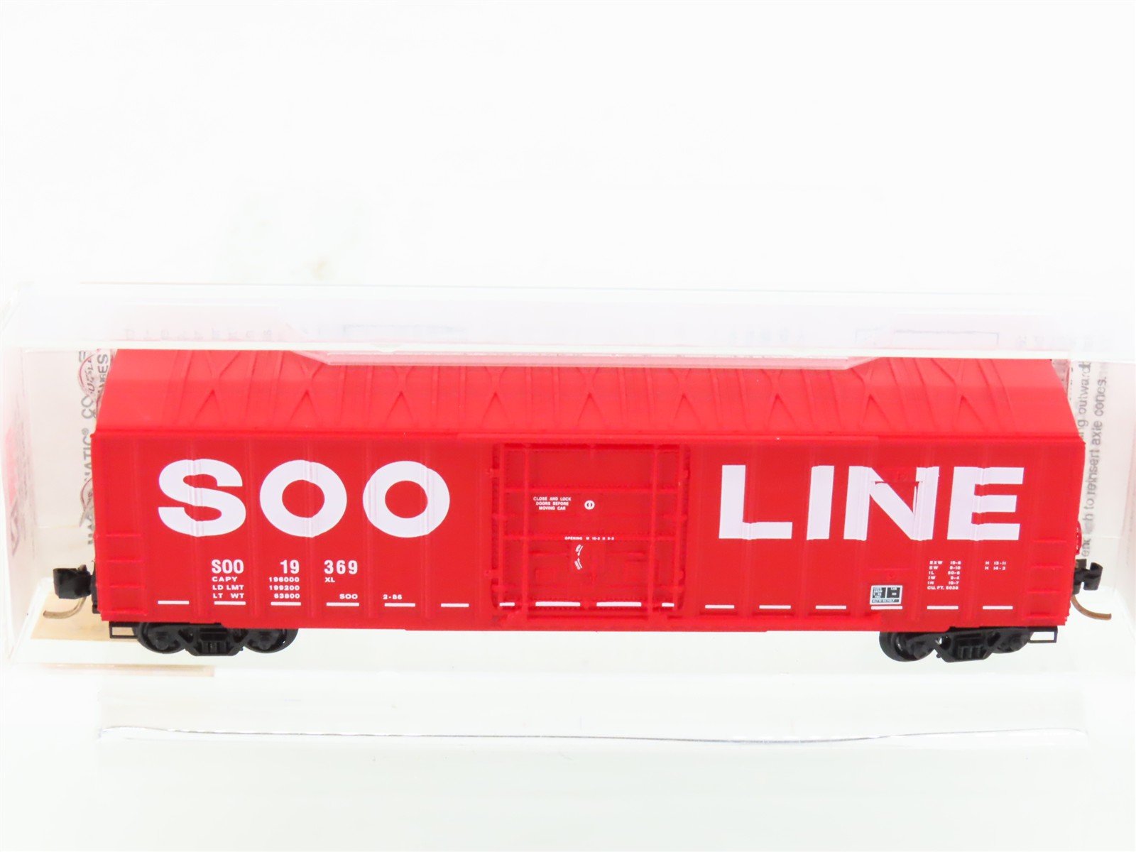 N Scale Micro-Trains MTL 27260 SOO Line 50' Rib Side Plug Door Box Car #19369