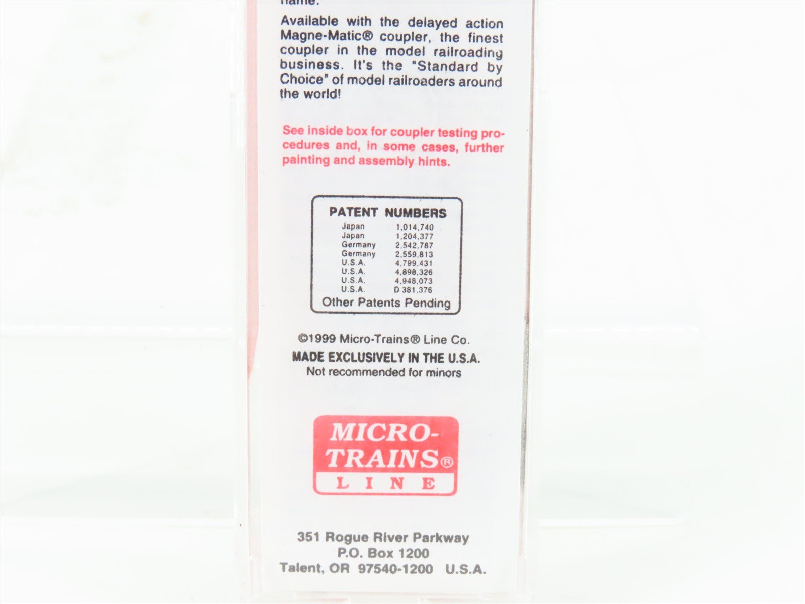 N Scale Micro-Trains MTL 27260 SOO Line 50' Rib Side Plug Door Box Car #19369