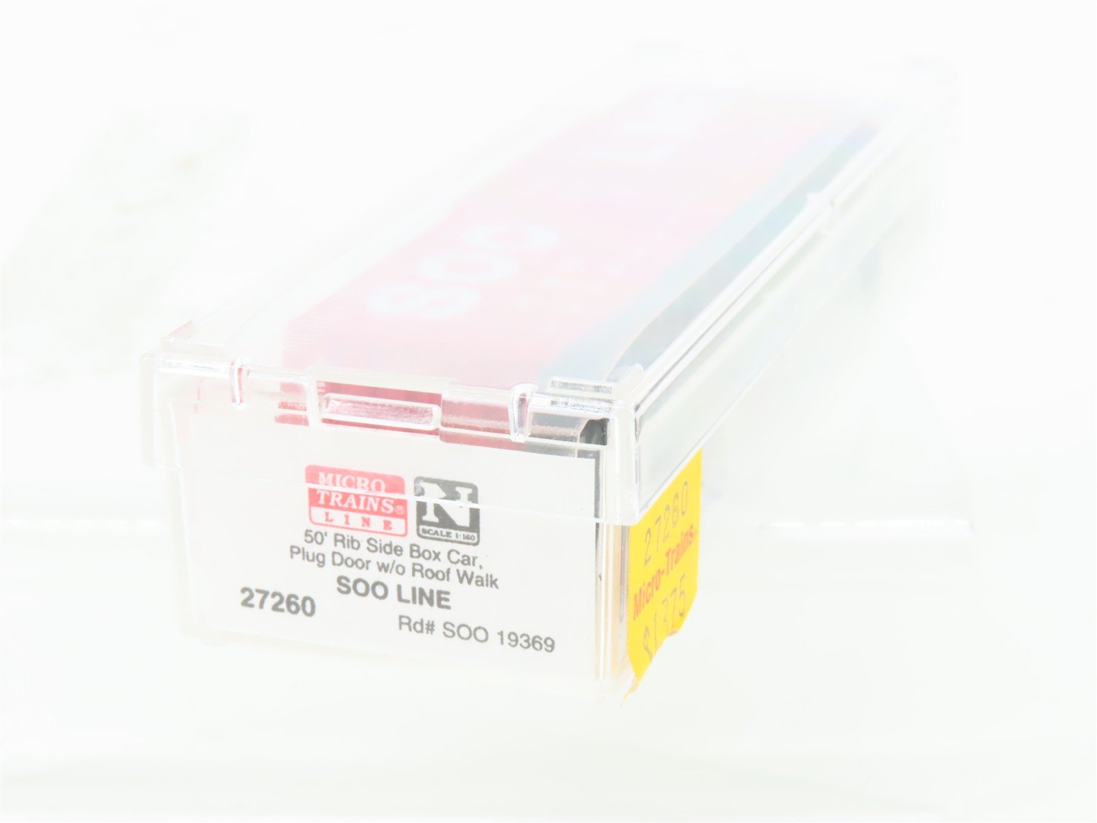 N Scale Micro-Trains MTL 27260 SOO Line 50' Rib Side Plug Door Box Car #19369