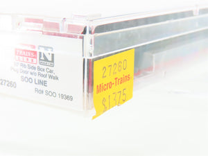 N Scale Micro-Trains MTL 27260 SOO Line 50' Rib Side Plug Door Box Car #19369