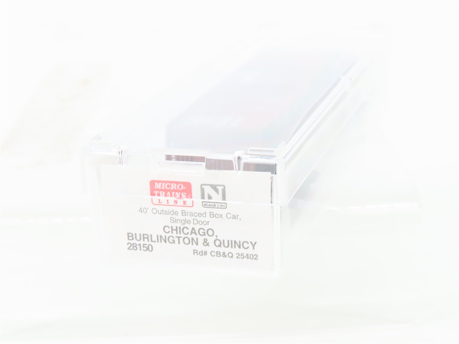 N Scale Micro-Trains MTL 28150 CB&Q Burlington Route 40' Box Car #25402
