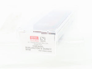 N Scale Micro-Trains MTL 28150 CB&Q Burlington Route 40' Box Car #25402