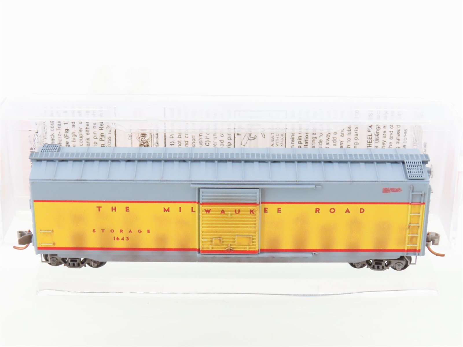 N Micro-Trains MTL 03144510 MILW Milwaukee Road 50' Box Car #1643 - Weathered