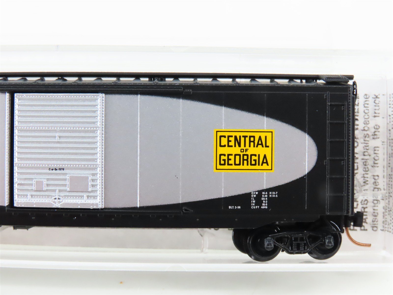 N Scale Micro-Trains MTL 31280 CG Central of Georgia 50' Box Car #1572