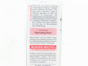 N Scale Micro-Trains MTL 31280 CG Central of Georgia 50' Box Car #1572