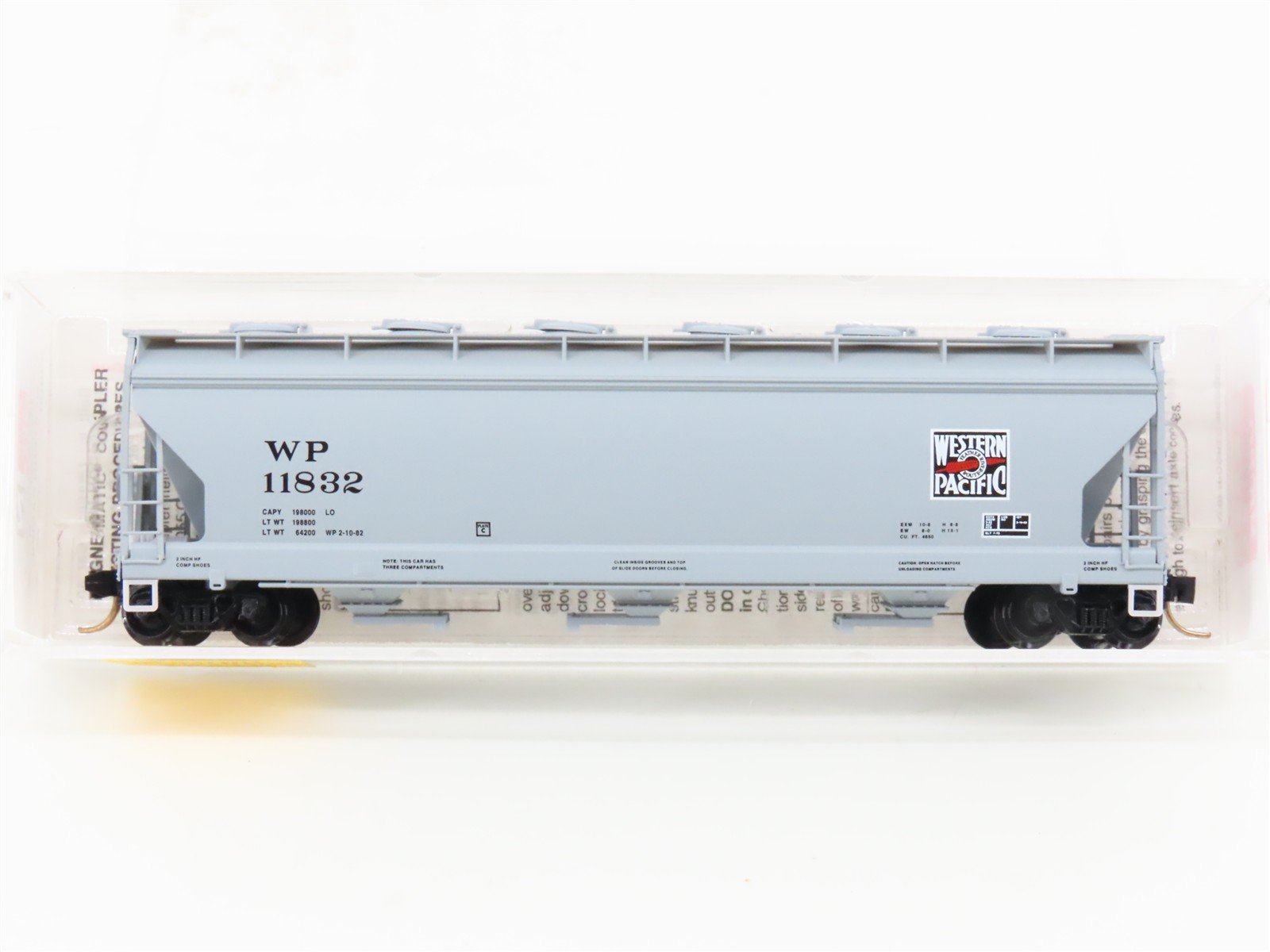 N Scale Micro-Trains MTL 93050 WP Feather River Route 3-Bay Covered Hopper 11832
