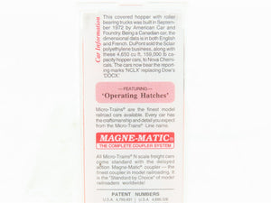 N Scale Micro-Trains MTL 93040 NCLX Sclair 3-Bay Covered Hopper #46512