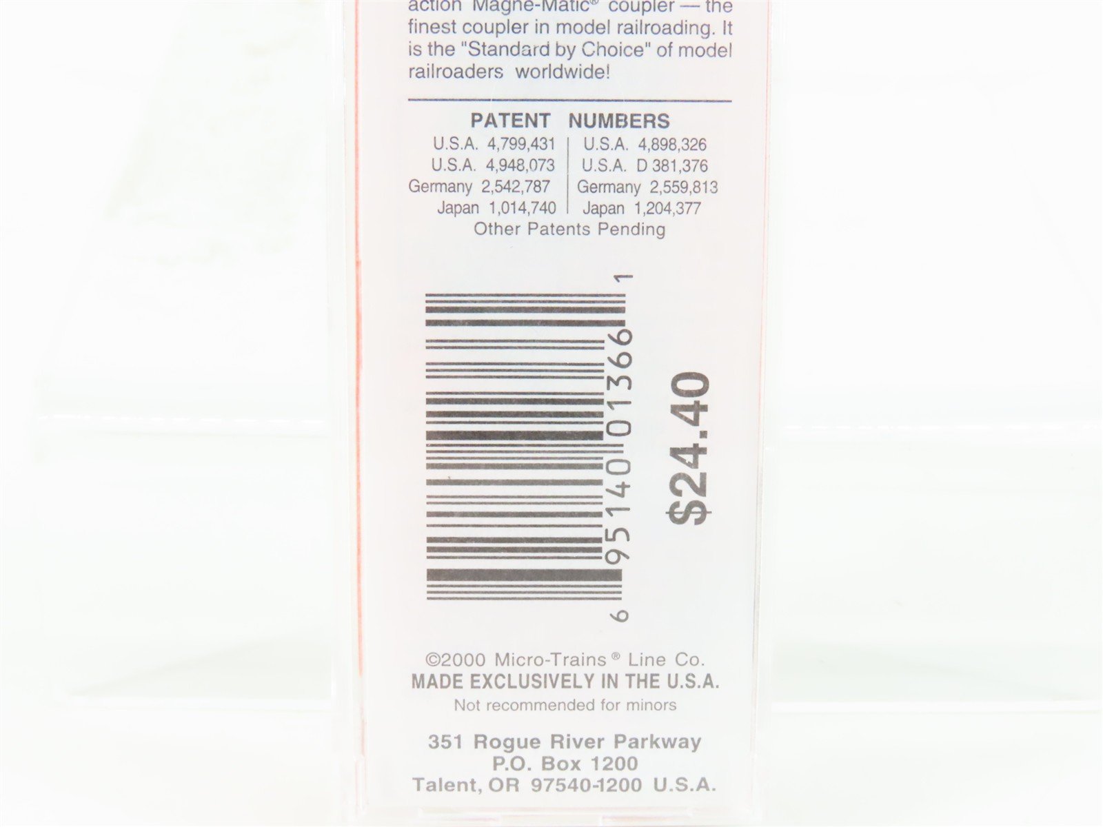 N Scale Micro-Trains MTL 93040 NCLX Sclair 3-Bay Covered Hopper #46512