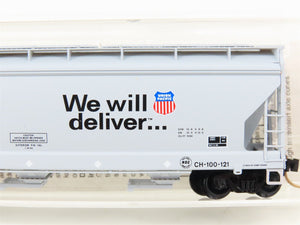 N Scale Micro-Trains MTL 94120 UP Union Pacific 3-Bay Covered Hopper #90802
