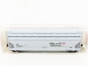 N Scale Micro-Trains MTL 94120 UP Union Pacific 3-Bay Covered Hopper #90802