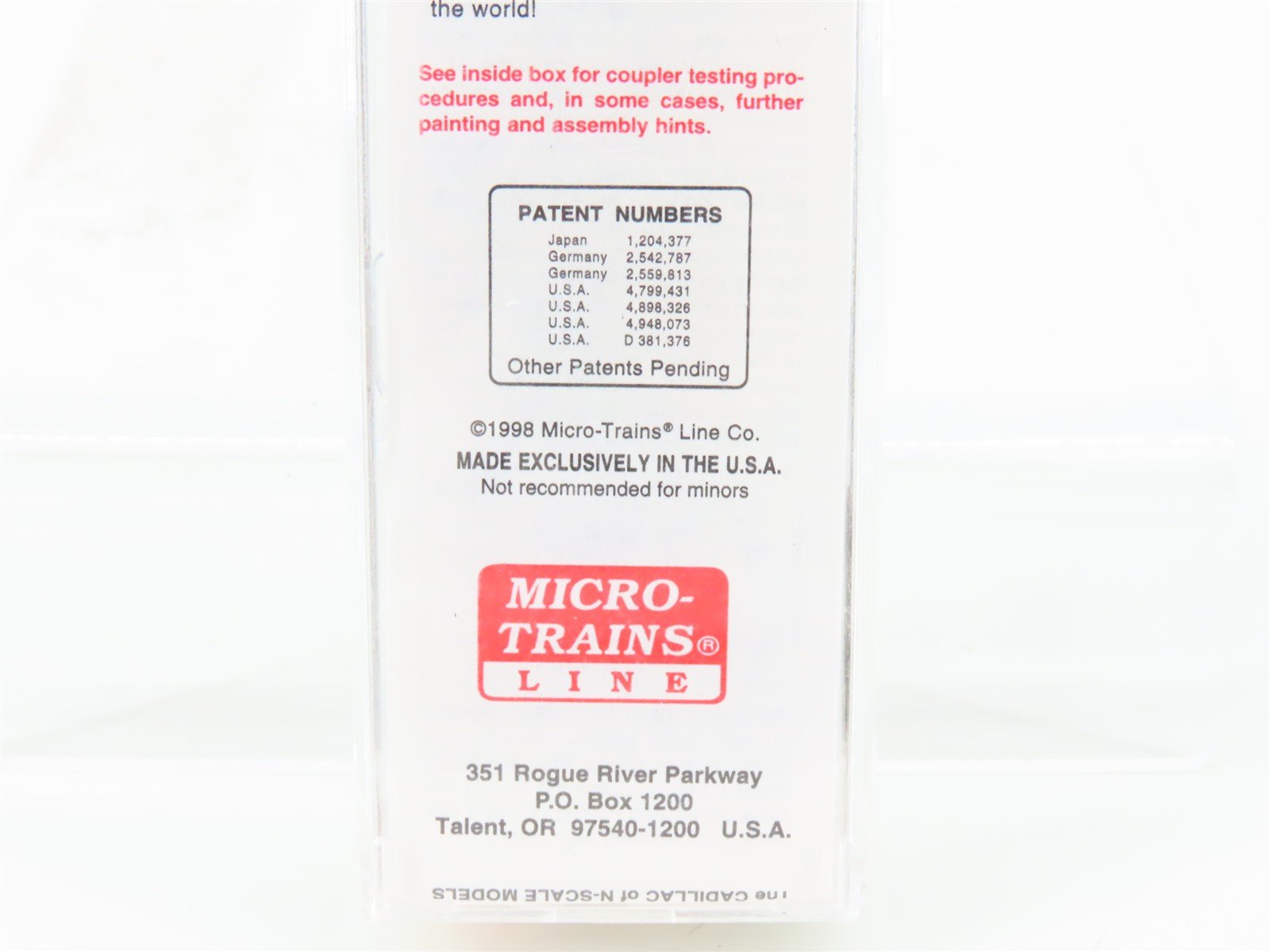 N Scale Micro-Trains MTL 94120 UP Union Pacific 3-Bay Covered Hopper #90802