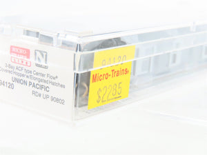 N Scale Micro-Trains MTL 94120 UP Union Pacific 3-Bay Covered Hopper #90802