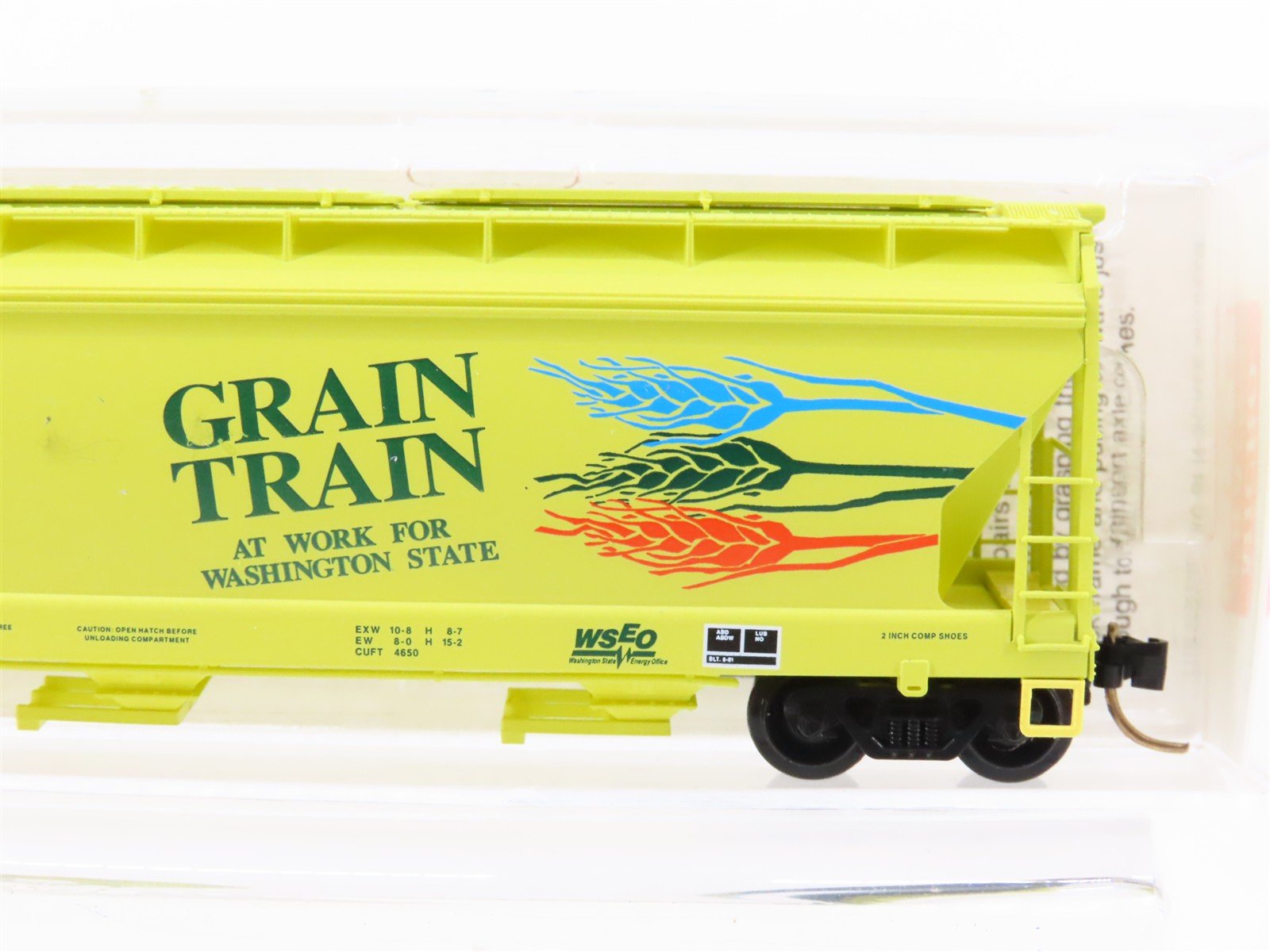 N Scale Micro-Trains MTL 94070 BLMR Grain Train 3-Bay Covered Hopper #1018