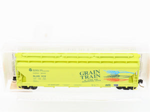 N Scale Micro-Trains MTL 94070 BLMR Grain Train 3-Bay Covered Hopper #1018