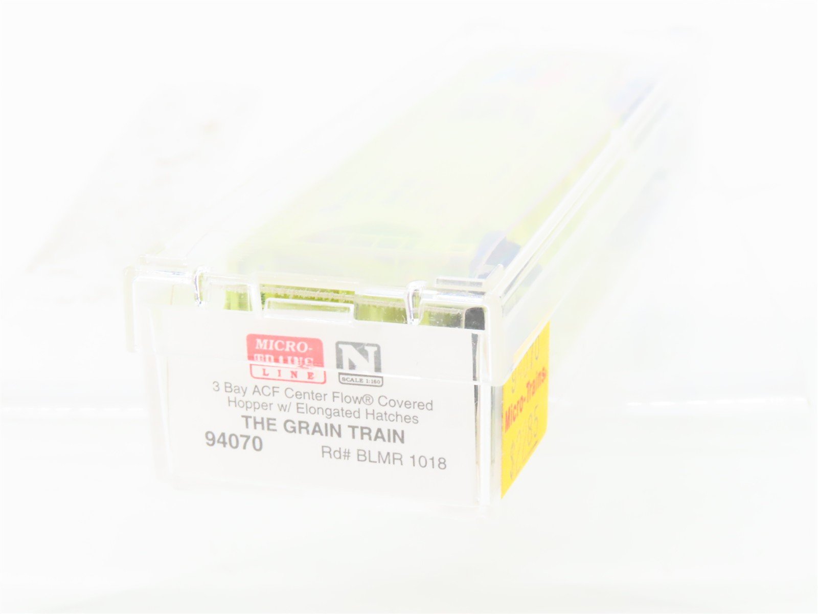 N Scale Micro-Trains MTL 94070 BLMR Grain Train 3-Bay Covered Hopper #1018