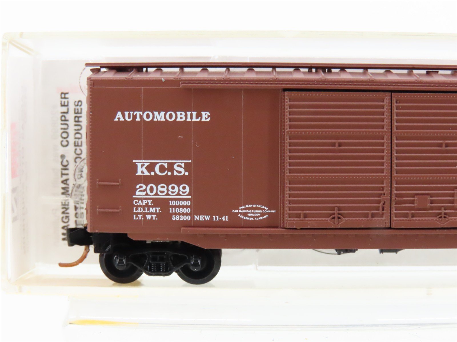 N Scale Micro-Trains MTL 34230 KCS Southern Belle 50' Automobile Box Car #20899