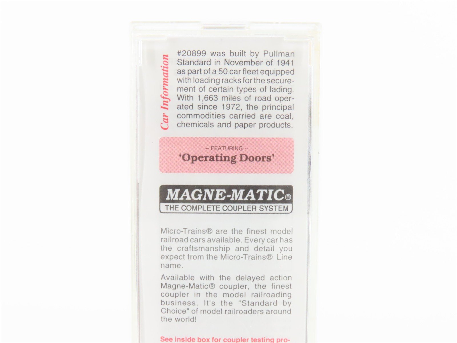 N Scale Micro-Trains MTL 34230 KCS Southern Belle 50' Automobile Box Car #20899