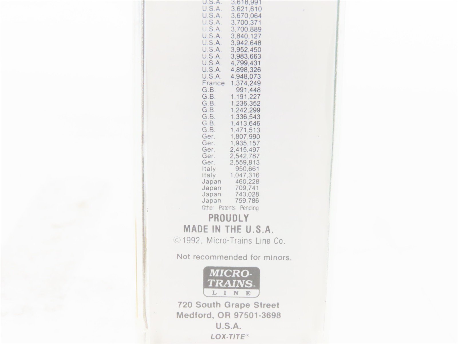 N Scale Micro-Trains MTL 34020 PC Penn Central 50' Double Door Box Car #174707